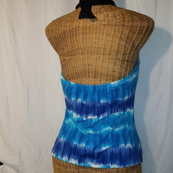 La Blanca by Rob Beattie Island Goddess Underwire Tie Dyed Tankini Top - 38D - Picture 3 of 5